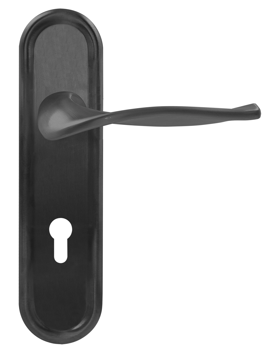 Ручка дверная SKYSCRAPER PLR KH SST на планке под ключевой цилиндр, цвет Летняя гроза/Summer Storm фото купить Омск