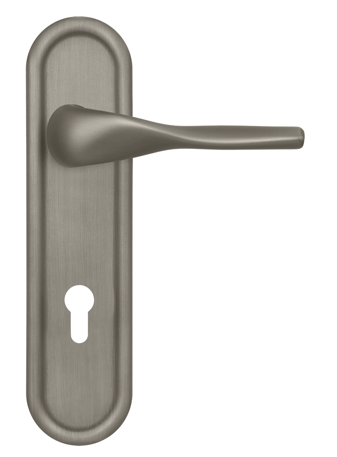 Ручка дверная LVB PLR KH SMI на планке под ключевой цилиндр, цвет Весенняя дымка/Spring Mist фото купить Омск