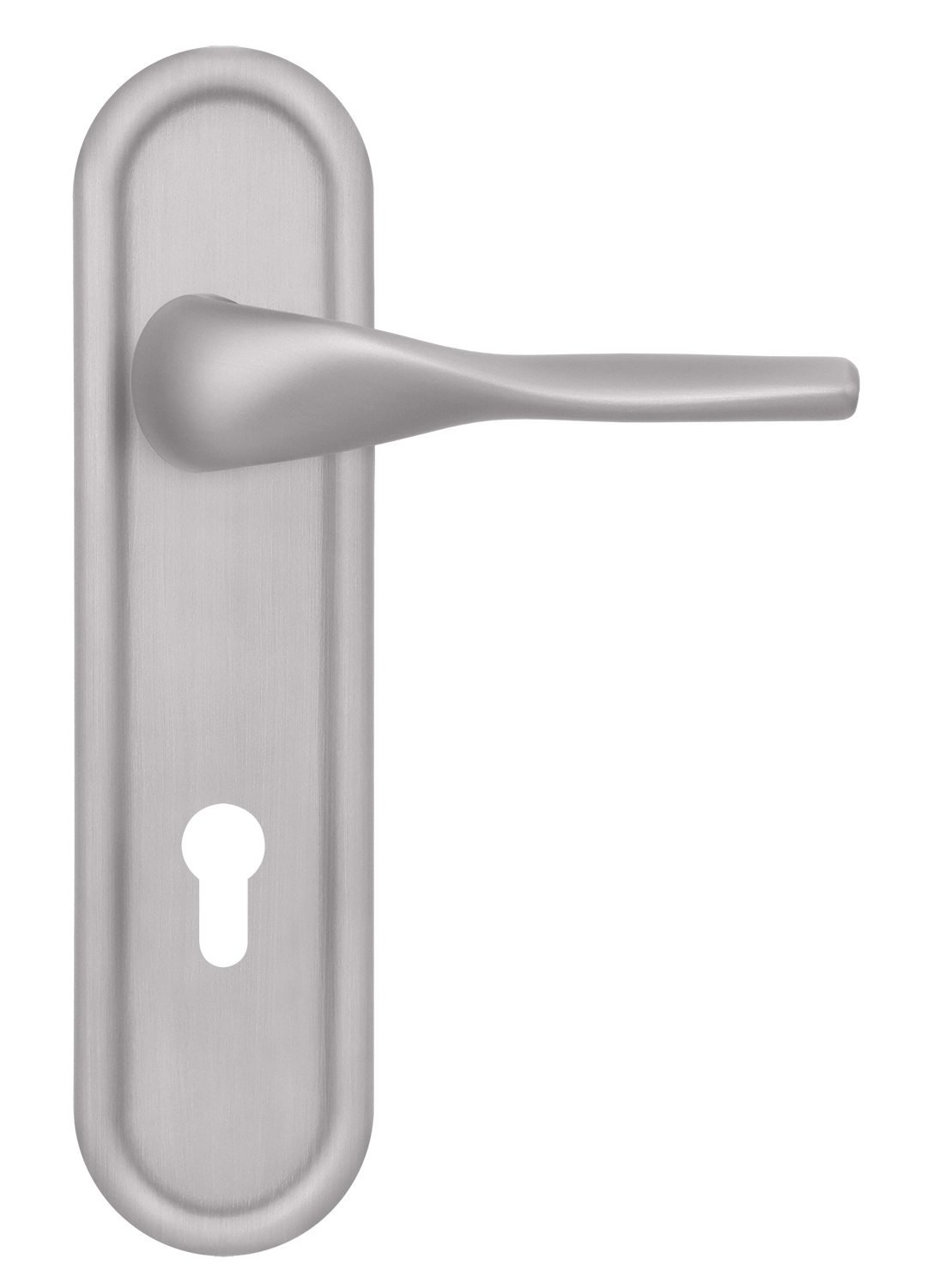 Ручка дверная LVB PLR KH SSW на планке под ключевой цилиндр