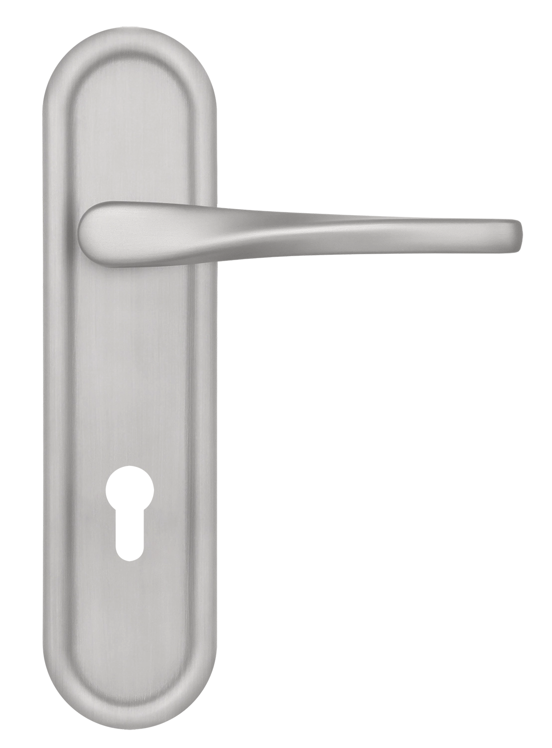 Ручка дверная THE OLYMPICS PLR KH SSW на планке под ключевой цилиндр, цвет Стокгольмский снегопад/Stockholm Snowfall фото купить Омск