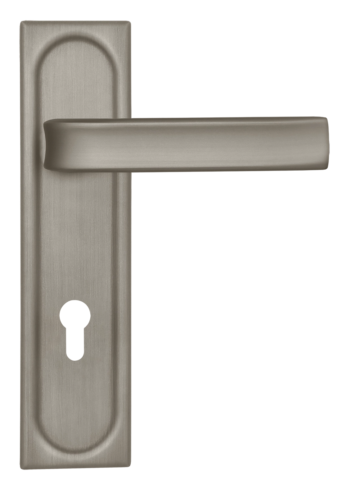 Ручка дверная THE BUS STATION PLS KH SMI на планке под ключевой цилиндр, цвет Весенняя дымка/Spring Mist фото купить Омск