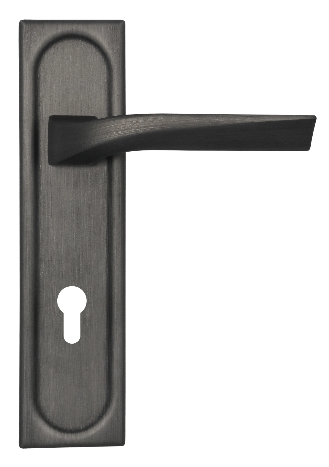 Ручка дверная WD CONCERT HALL PLS KH SST на планке под ключевой цилиндр, цвет Летняя гроза/Summer Storm фото купить Омск