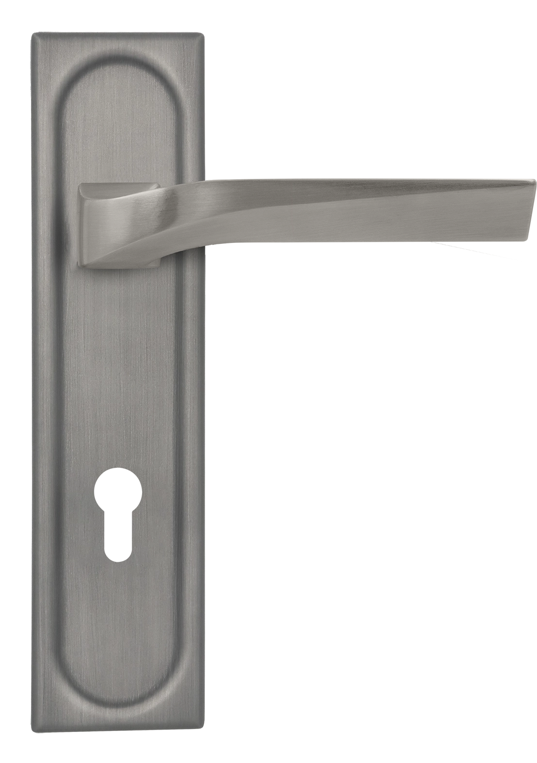 Ручка дверная WD CONCERT HALL PLS KH WF на планке под ключевой цилиндр