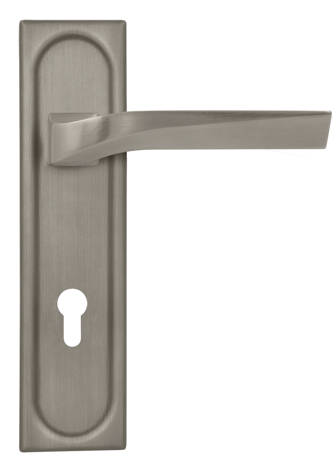 Ручка дверная WD CONCERT HALL PLS KH SMI на планке под ключевой цилиндр, цвет Весенняя дымка/Spring Mist фото купить Омск