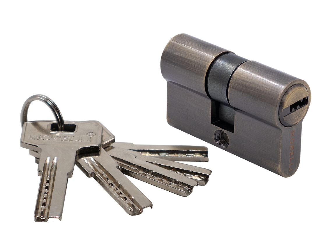 Ключевой цилиндр высокой секретности HS 50C AB (50мм), цвет античная бронза фото купить Омск