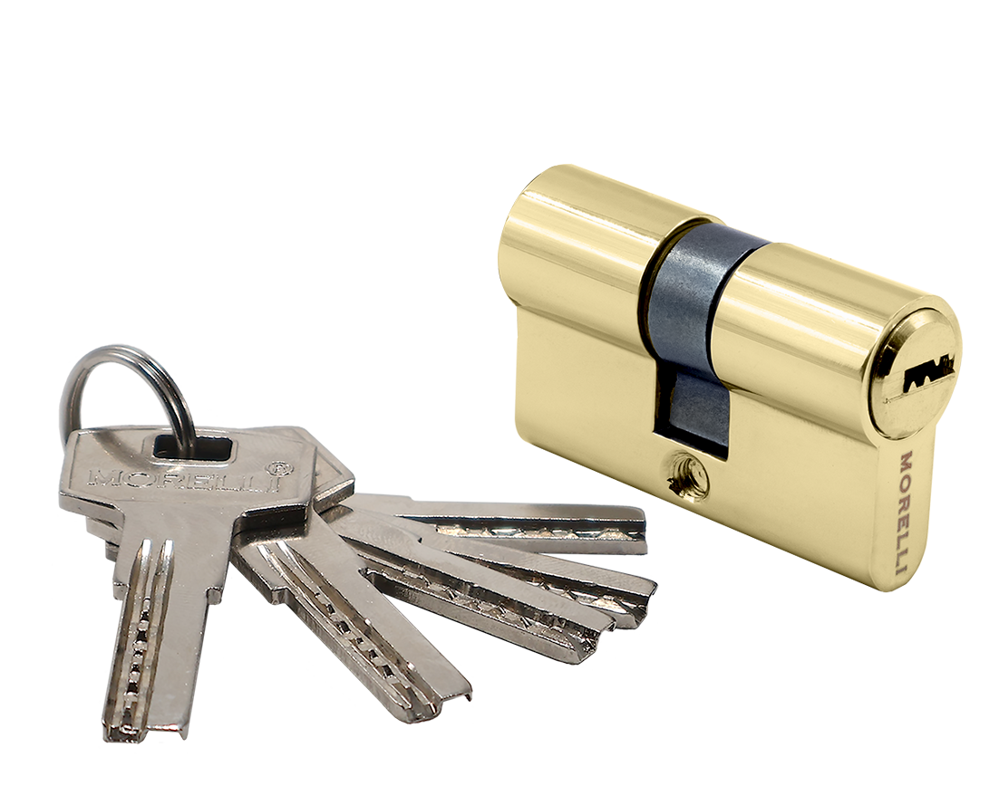 Ключевой цилиндр высокой секретности HS 50C PG (50мм), цвет золото фото купить Омск