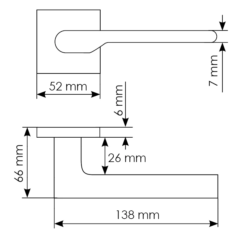 Комплект дверных ручек MH-53-S6 BL с заверткой MH-WC-S6 BL + магнитный замок  M1895 BL, цвет черный фото morelli Омск