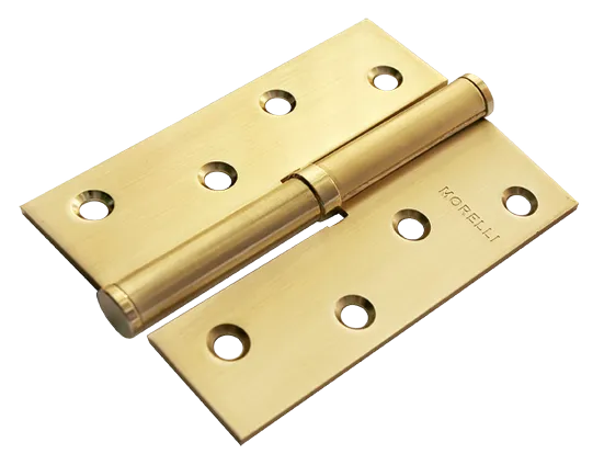 Петля разъемная карточная MSND 100X70X2.5 SG R с подшипником стальная правая, врезная, цвет матовое золото фото купить Омск