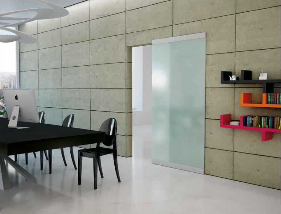 Система для раздвижных дверей INVISIBLE-2 GLASS 1100/8, для стеклянного полотна, ширина 110 см, толщина 8мм, до 50 кг фото купить Омск