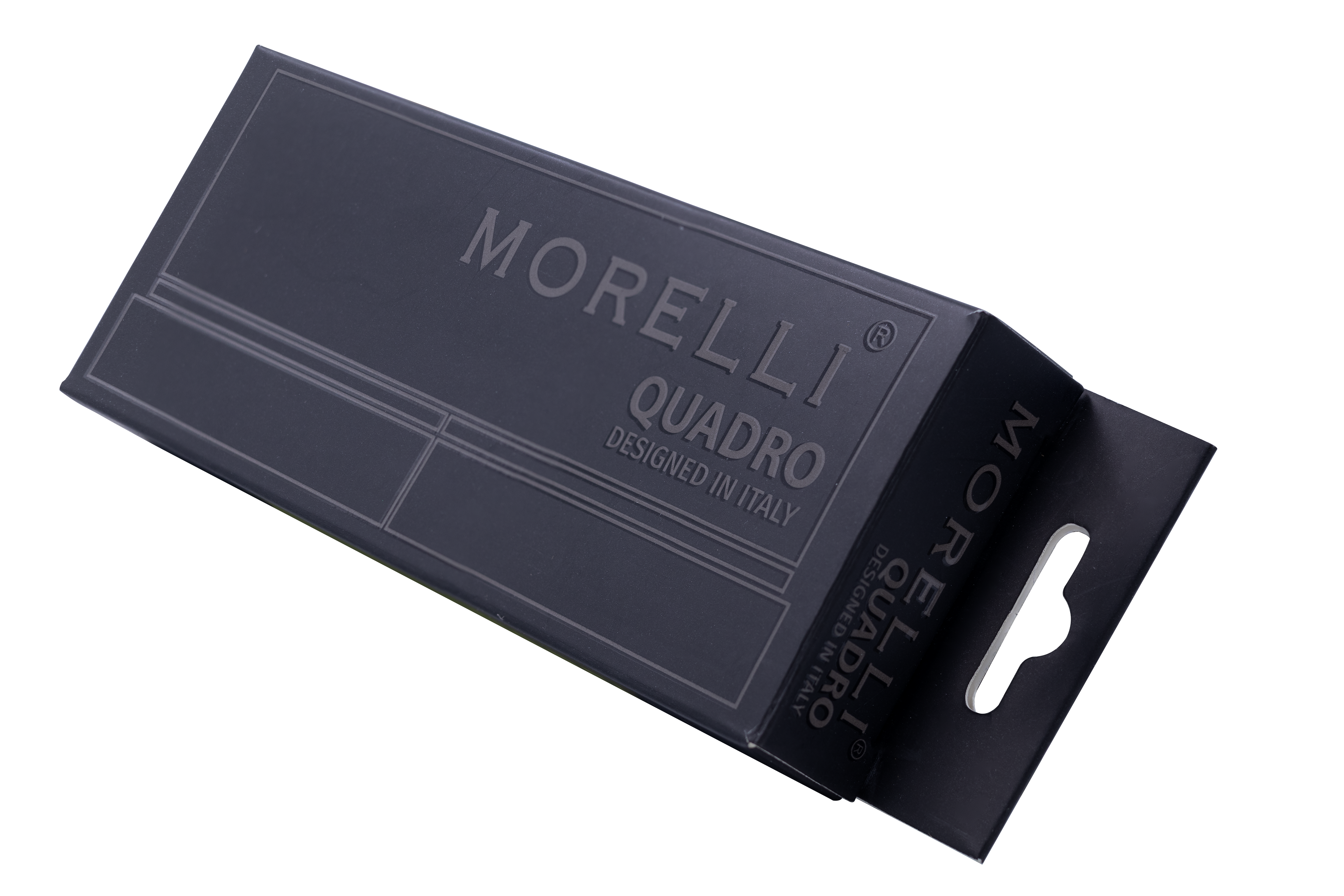 Петля алюминиевая QUADRO-2 BL без врезки на квадратной оси, цвет черный фото morelli Омск