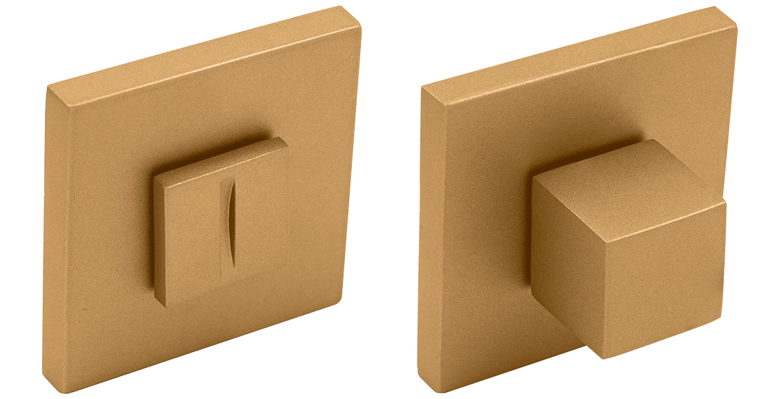 Завертка сантехническая MH-WC-S6 FTG на квадратной розетке 6мм цвет матовое итальянское золото фото купить Омск