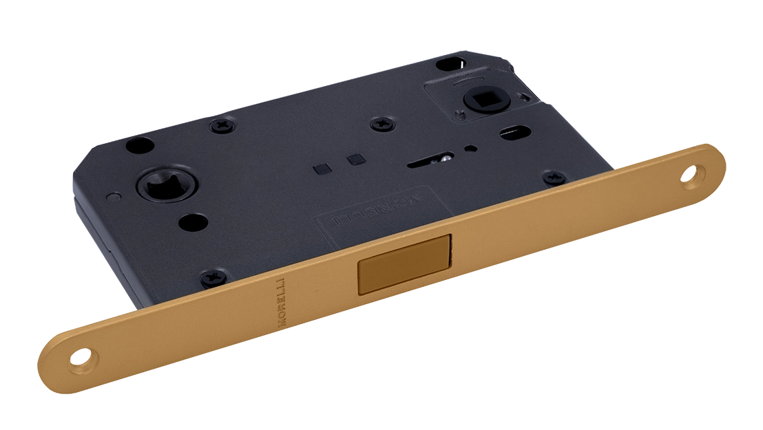 Защелка межкомнатная M1895 FTG магнитная, сантехническая, цвет матовое итальянское золото фото купить Омск