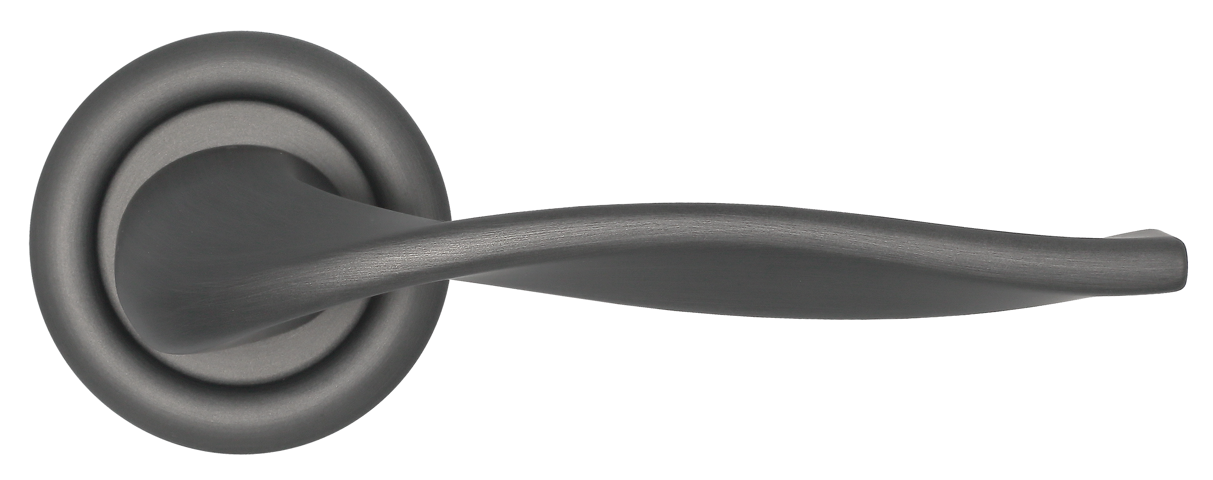 Ручка дверная SKYSCRAPER R7 SST на круглой розетке, цвет Летняя гроза/Summer Storm фото купить в Омске