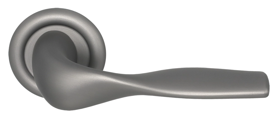 Ручка дверная LVB R7 WF на круглой розетке, цвет Зимняя стужа/Winter Frost фото купить Омск