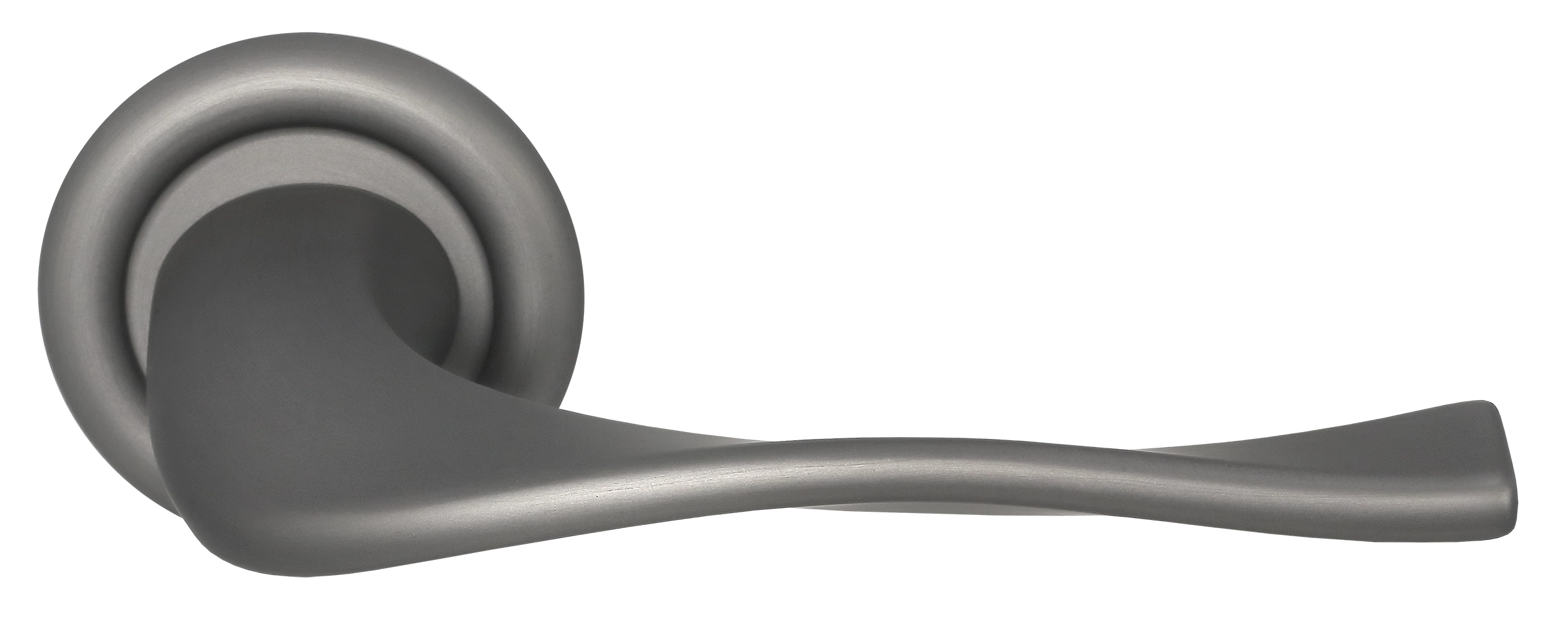 Ручка дверная SKYSCRAPER R7 WF на круглой розетке, цвет Зимняя стужа/Winter Frost фото купить Омск