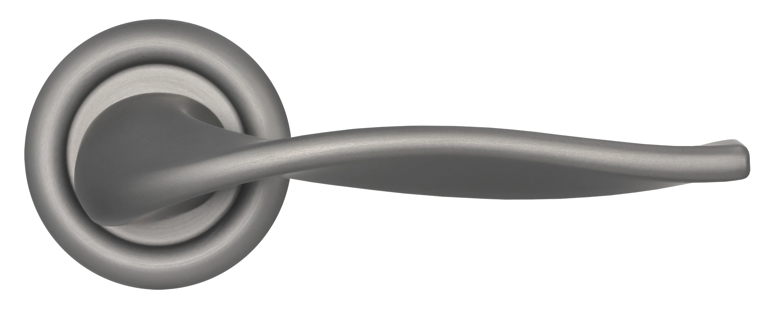 Ручка дверная SKYSCRAPER R7 WF на круглой розетке, цвет Зимняя стужа/Winter Frost фото купить в Омске