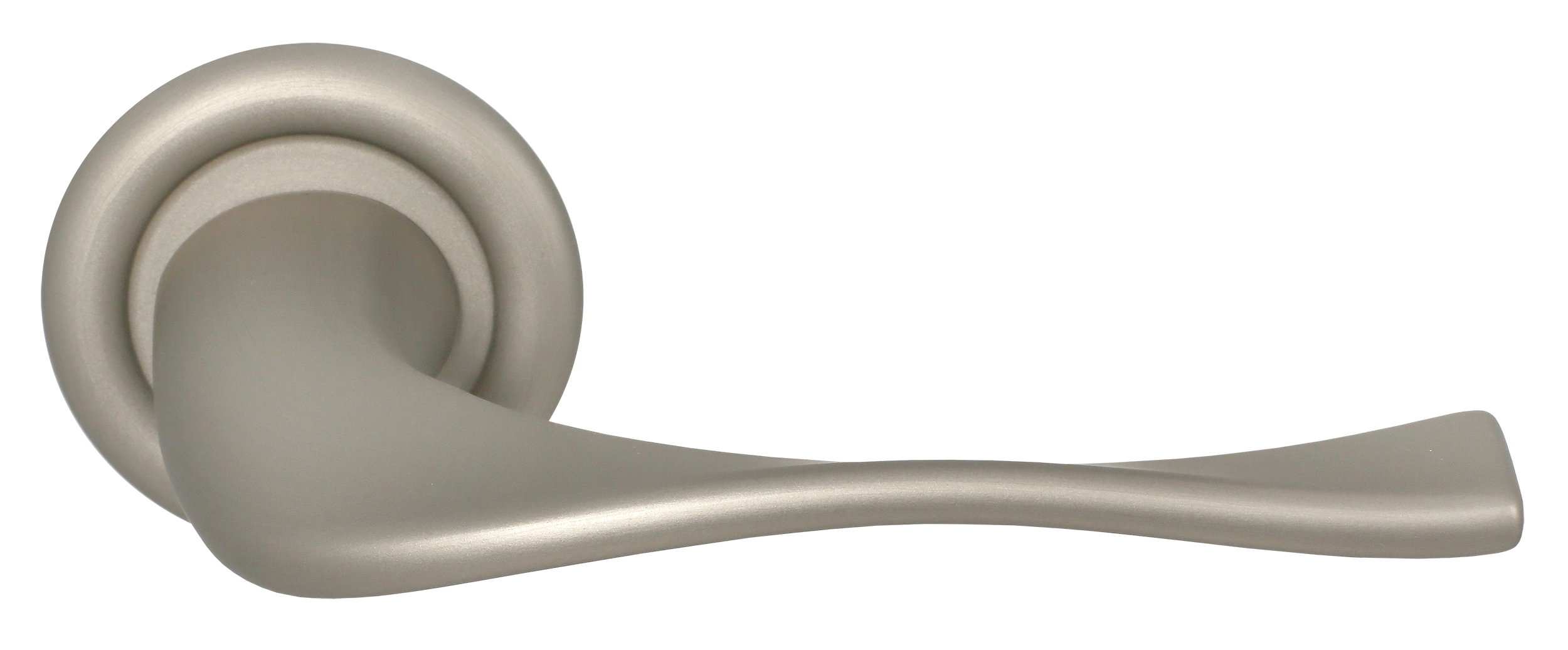 Ручка дверная SKYSCRAPER R7 SMI на круглой розетке, цвет Весенняя дымка/Spring Mist фото купить Омск