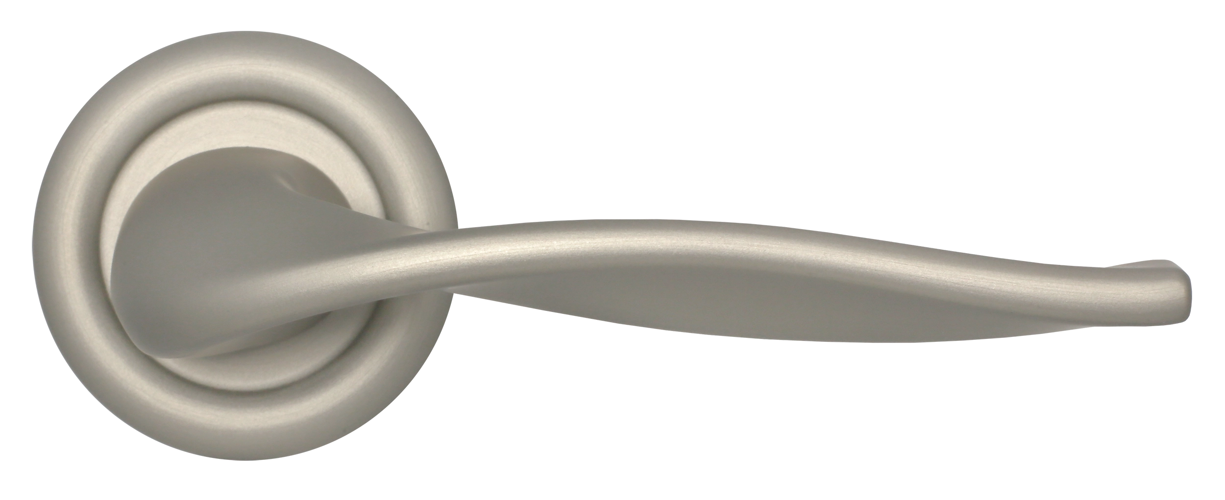 Ручка дверная SKYSCRAPER R7 SMI на круглой розетке, цвет Весенняя дымка/Spring Mist фото купить в Омске