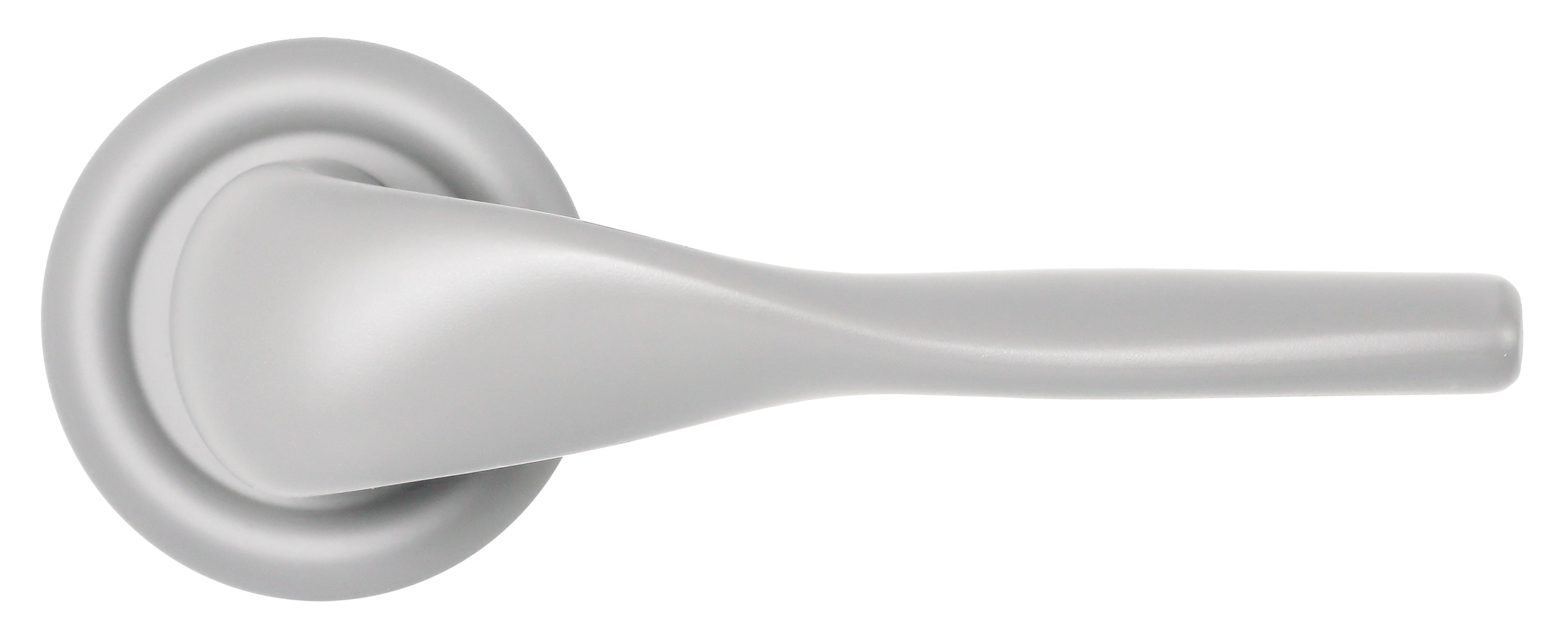 Ручка дверная LVB R7 SSW на круглой розетке, цвет Стокгольмский снегопад/Stockholm Snowfall фото купить в Омске