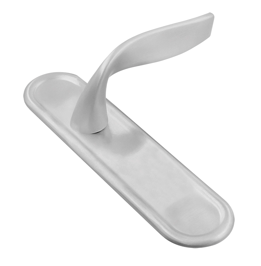 Ручка дверная SKYSCRAPER PLR SSW на планке, цвет Стокгольмский снегопад/Stockholm Snowfall фото купить Омск