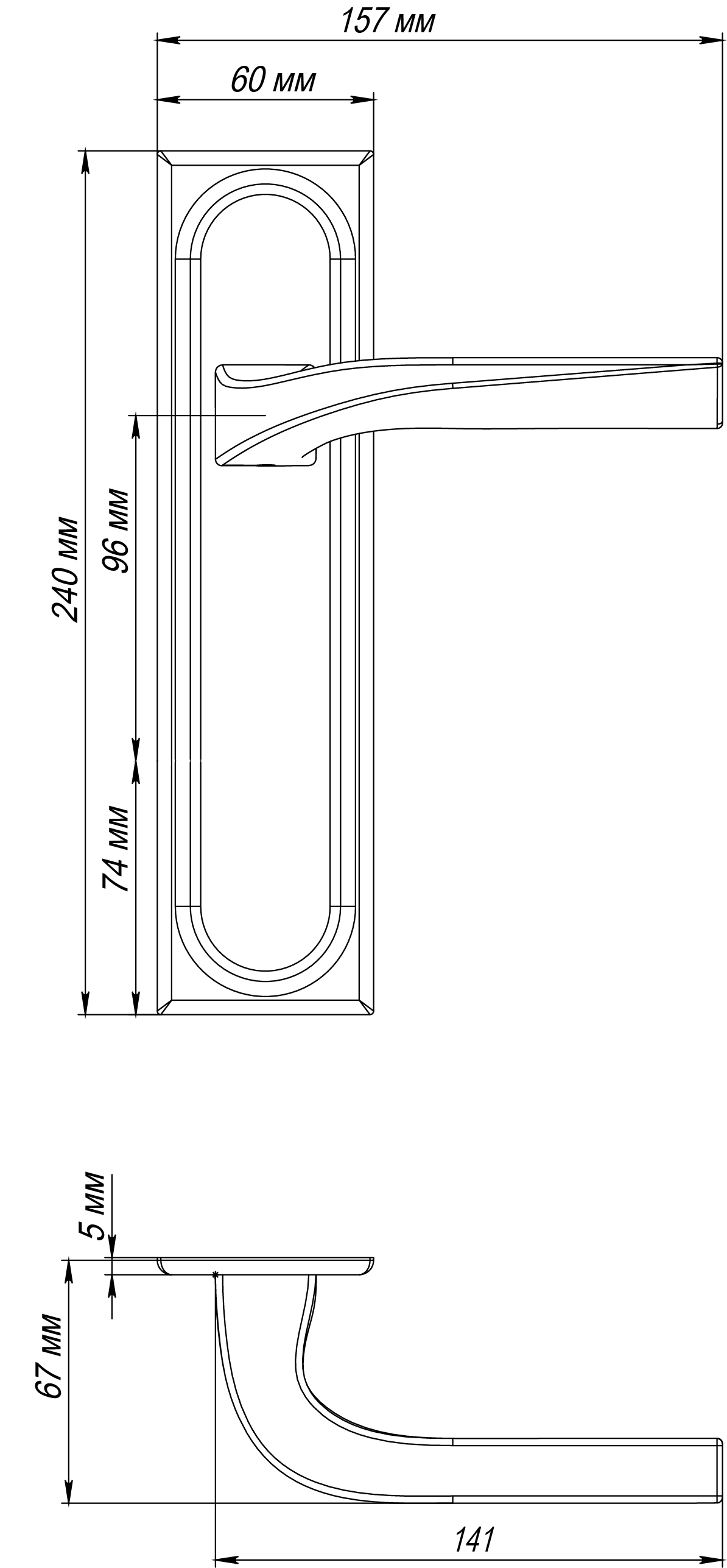 Ручка дверная WD CONCERT HALL PLS WF на планке, цвет Зимняя стужа/Winter Frost фото фурнитура Омск