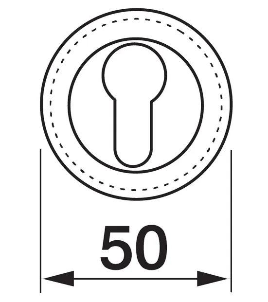Накладка на замок LUX-KH-R4 OSA круглая под евроцилиндр, цвет матовое золото фото купить в Омске