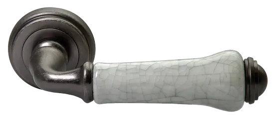 UMBERTO, ручка дверная MH-41-CLASSIC OMS/GR, цвет - старое мат.серебро/серый фото купить Омск