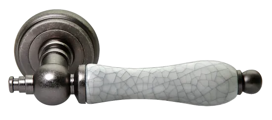 MART, ручка дверная MH-42-CLASSIC OMS/GR, цвет - старое мат.серебро/серый фото купить Омск