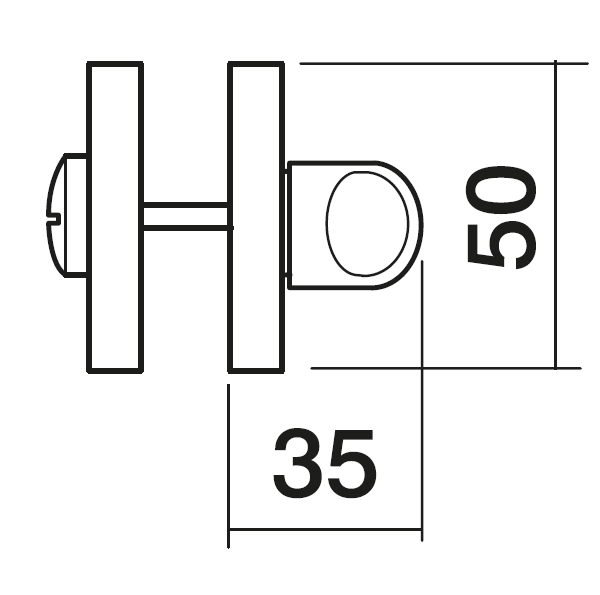 LUX-WC-R3 OBR, завертка сантехническая, цвет - кофе фото купить в Омске