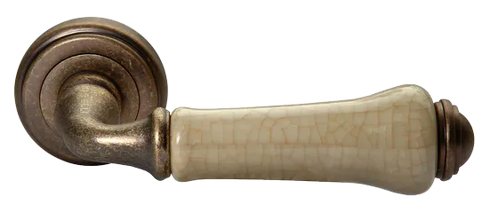 UMBERTO, ручка дверная MH-41-CLASSIC OMB/CH, цвет-старая мат.бронза/шампань фото купить Омск