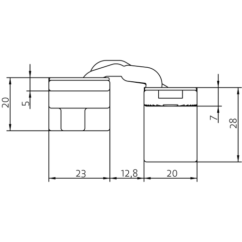 HH-19 B, скрытая петля, цвет - черный фото morelli Омск