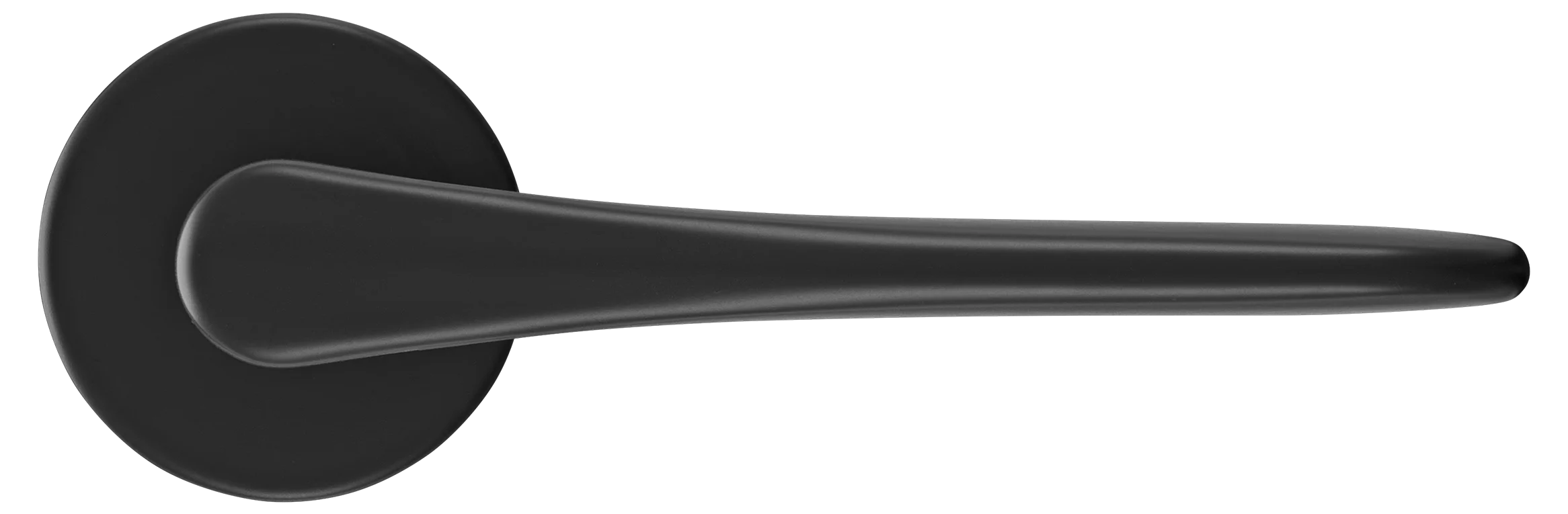 AULA R5 NERO, ручка дверная на розетке 7мм, цвет -  черный фото купить в Омске