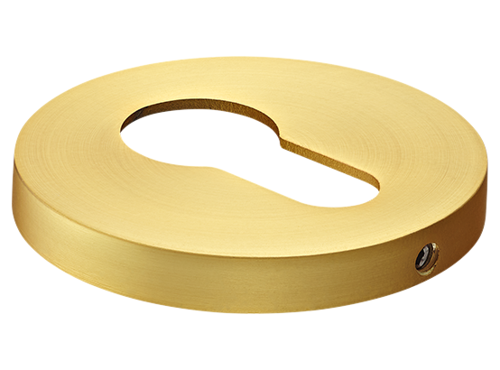 Накладка на ключевой цилиндр, на круглой розетке 6 мм, MH-KH-R6 MSG,  цвет - мат. сатинированное золото фото купить Омск