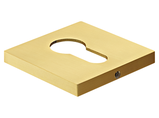 Накладка на ключевой цилиндр, на квадратной розетке 6 мм, MH-KH-S6 MSG, цвет - мат. сатинированное золото фото купить Омск
