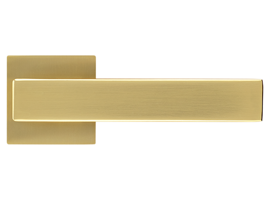LOT ручка дверная на квадратной розетке 6 мм MH-56-S6 MSG, цвет - мат.сатинированное золото фото купить в Омске