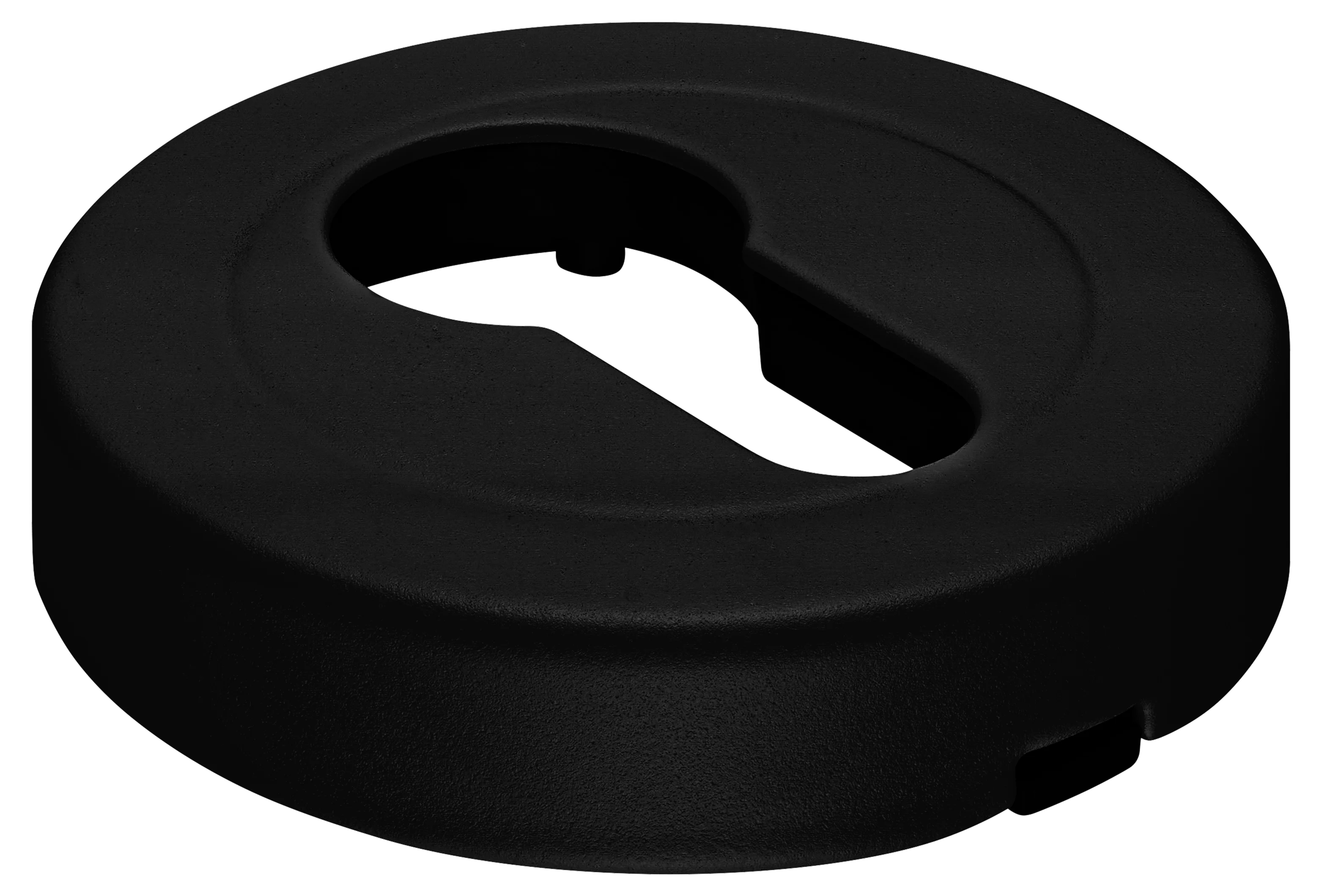 LUX-KH-R2 NERO, накладка на евроцилиндр, цвет - черный фото купить Омск